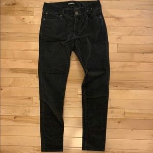 Express Gray Legging Jeans Corduroy skinny